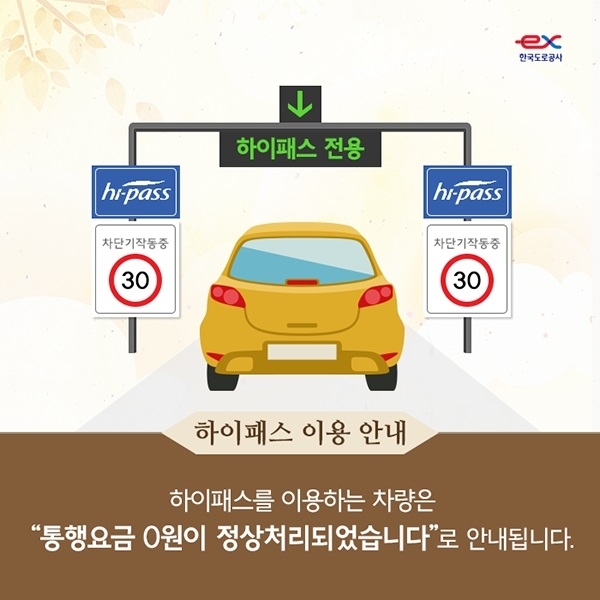 고속도로 통행료 면제 (사진=한국도로공사 페이스북)