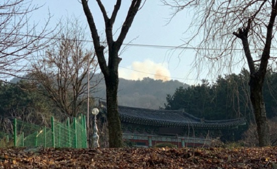 승학산 불 (사진=부산경찰청)