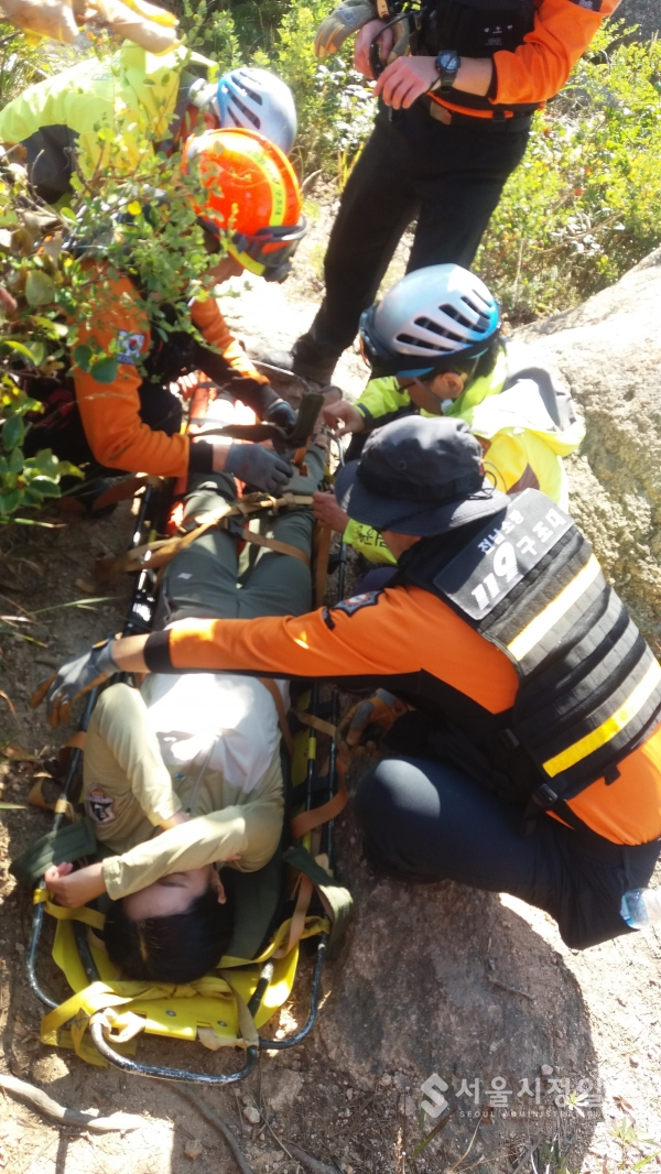산악사고 대응 합동 훈련