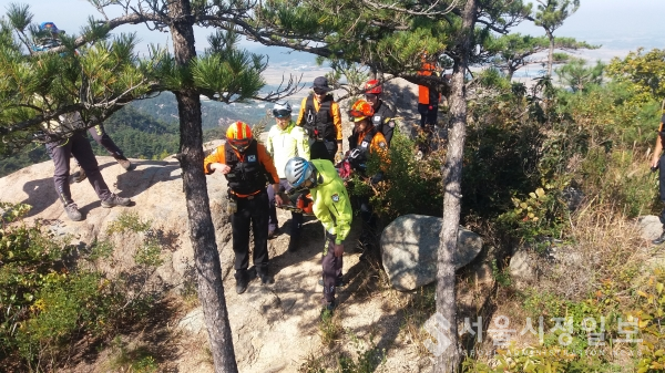 산악사고 대응 합동 훈련