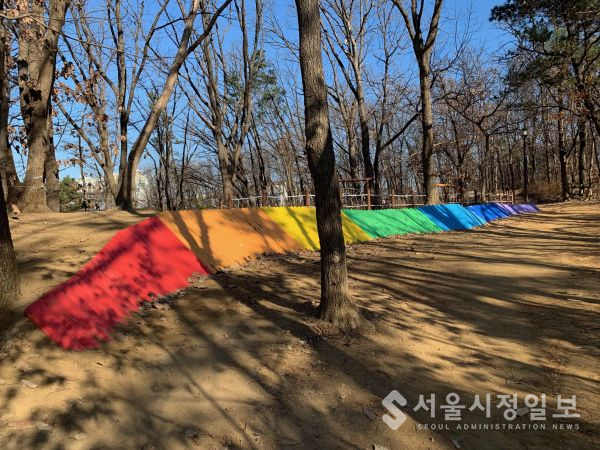 송파둘레길 ‘장지공원 유아숲체험원’ 알록달록 새단장