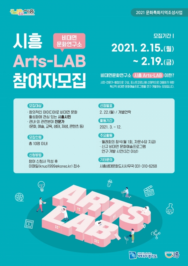 비대면문화연구소 시흥 Arts-LAB 웹포스터