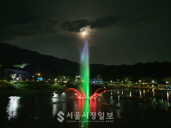 치악산 행구동 수변공원 분수