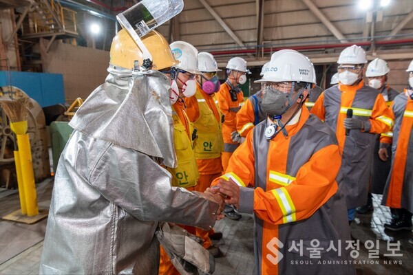 정인화 광양시장, 포스코 광양제철소 혹서기 안전조업 현장 격려