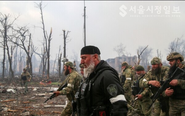  우크라이나 남부지역에서 철옹성을 자랑하던 마리우풀 공략 당시에 활약을 보인 체첸군