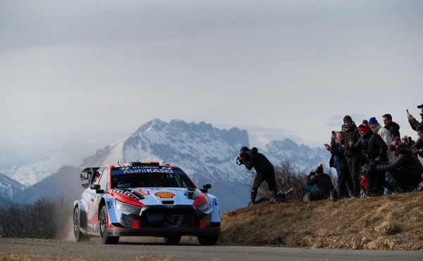 2024 WRC 몬테카를로 랠리에서 질주하는 현대팀 ‘i20 N Rally1’ 차량 (사진=현대자동차 제공)